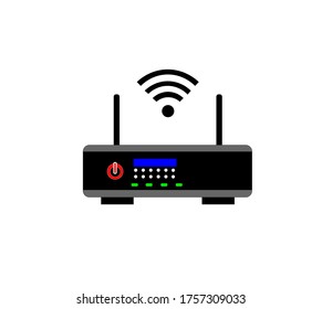 Wifi router flat icon design ,vector illustration EPS 10