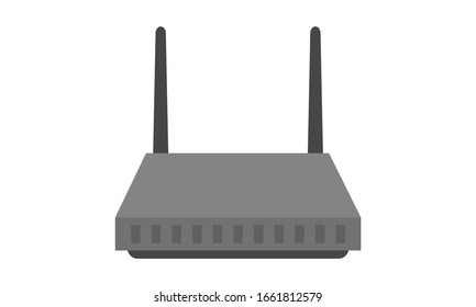 Wifi router flat icon vector illustration