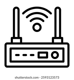 WiFi Router Glyph Icon Design For Personal nad Commercial Use