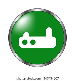 Wifi router - green vector icon