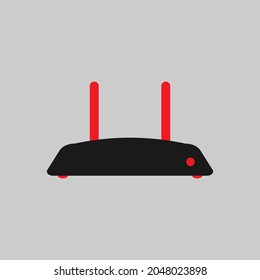 Wifi router home device icon logo illustration