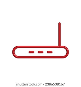 Wifi router icon. Collection of vector symbol in trendy 3D style on white background.