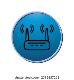 Wifi router icon. Collection of vector symbol in trendy 3D style on white background.
