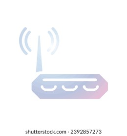 Wifi router icon. Collection of vector symbol in trendy 3D style on white background.