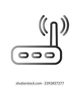 Wifi router icon. Collection of vector symbol in trendy 3D style on white background.