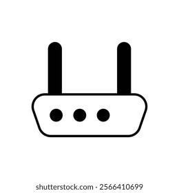 Wi-fi Router icon. Computer hardware icon design. vector graphic