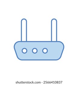 Wi-fi Router icon. Computer hardware icon design. vector graphic