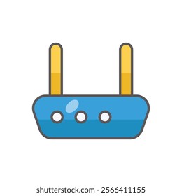 Wi-fi Router icon. Computer hardware icon design. vector graphic