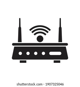 Wifi Router Icon design isolated on white background