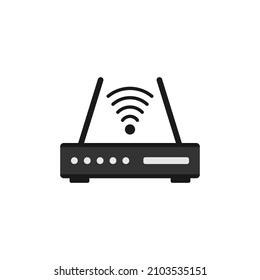 Wifi router icon design template vector isolated