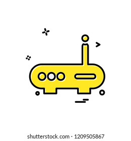 Wifi router icon design vector