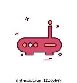 Wifi router icon design vector