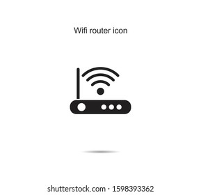 Wifi router icon design vector illustration graphic on background