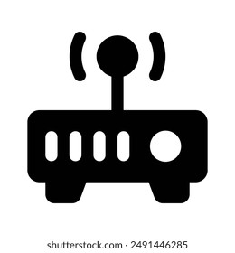 Wifi router icon design, wireless internet provider