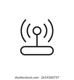 wifi router icon editable outline stroke vector eps 