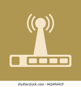 Wi-Fi Router Icon. Eps-10.