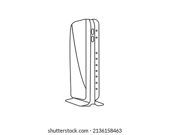 Wifi router icon in flat style Design. Broadband vector illustration on white business isolated. Internet connection business concept. professional illustration. Creative Vector art Design. Best vecto