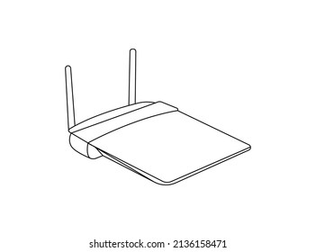 Wifi router icon in flat style Design. Broadband vector illustration on white business isolated. Internet connection business concept. professional illustration. Creative Vector art Design. Best vecto