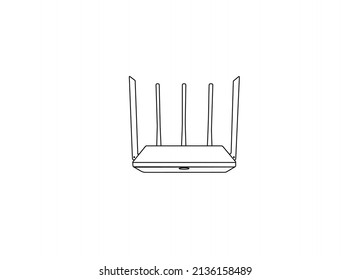 Wifi router icon in flat style Design. Broadband vector illustration on white business isolated. Internet connection business concept. professional illustration. Creative Vector art Design. Best vecto