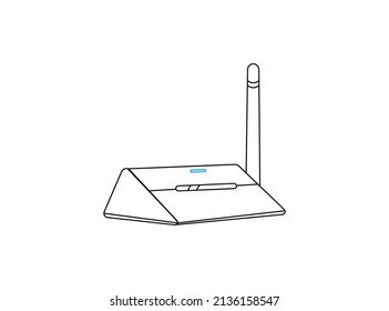 Wifi router icon in flat style Design. Broadband vector illustration on white business isolated. Internet connection business concept. professional illustration. Creative Vector art Design. Best vecto