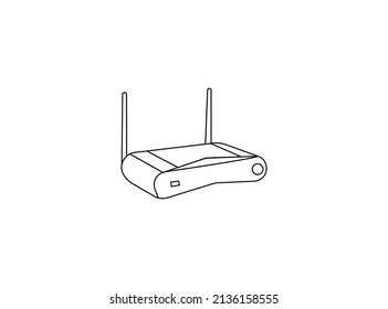 Wifi router icon in flat style Design. Broadband vector illustration on white business isolated. Internet connection business concept. professional illustration. Creative Vector art Design. Best vecto