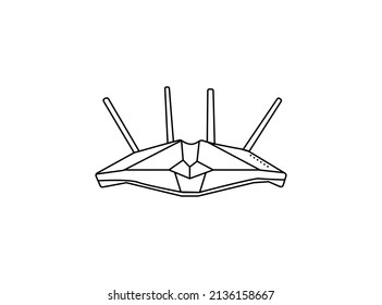 Wifi router icon in flat style Design. Broadband vector illustration on white business isolated. Internet connection business concept. professional illustration. Creative Vector art Design. Best vecto