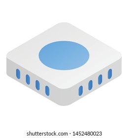 Wifi router icon. Isometric of wifi router vector icon for web design isolated on white background
