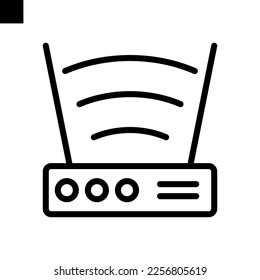 wifi router icon line style vector