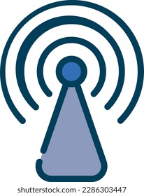 The Wifi Router icon represents a device that enables wireless communication between devices by creating a local area network (LAN) or providing access to a wider area network (WAN)a