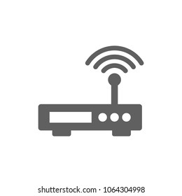 Wifi router icon in trendy flat style isolated on white background. Symbol for your web site design, logo, app, UI. Vector illustration, EPS