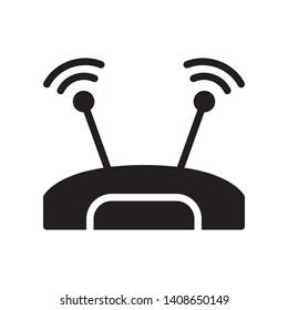 Wifi router icon in trendy flat style design. Vector graphic illustration. Suitable for website design, logo, app and ui. EPS 10.
