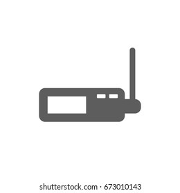 Wifi router icon in trendy flat style isolated on white background. Symbol for your web site design, logo, app, UI. Vector illustration, EPS