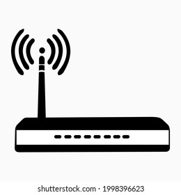 diseño vectorial de iconos de encaminador wifi