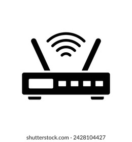 wifi router icon vector design template simple and clean