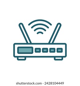 wifi router icono vector plantilla de diseño simple y limpio