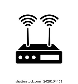 wifi router icon vector design template simple and clean