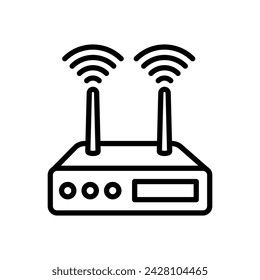 wifi router icon vector design template simple and clean