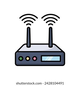 wifi router icon vector design template simple and clean