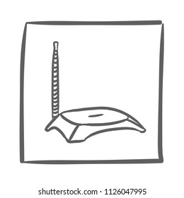 Wifi router icon vector hand drawn. Isolated illustration. Symbol for website design, mobile application, ui.