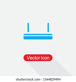 Wi-Fi Router Icon Vector Illustration Isolated On Light Gray Background Eps10