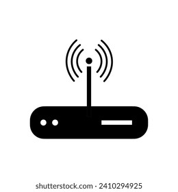 WiFi router icon. Vector illustration. EPS 10.
