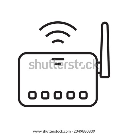 wifi router icon vector illustration logo design