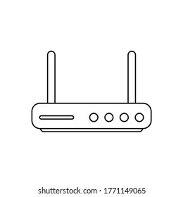 wifi router icon vector. internet symbol