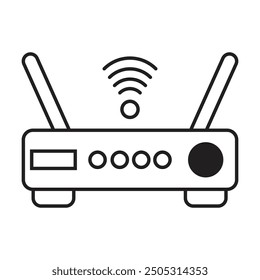Wi-Fi router icon vector on white background