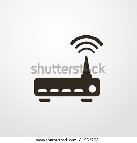 wifi router icon. vector sign symbol on white background