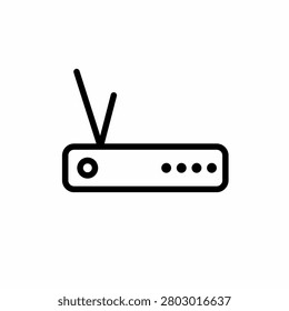 Wifi маршрутизатор значок вектор простой линии контур сети Интернет символ подключения