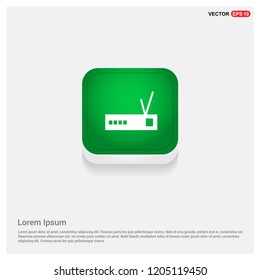Wifi router iconGreen Web Button - Free vector icon