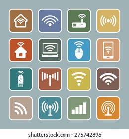 Wi-fi router icons