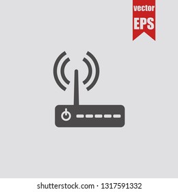 Wi-Fi Router icon.Vector illustration.