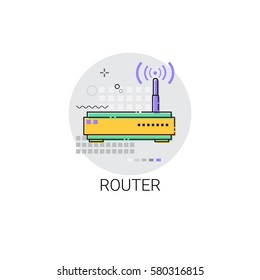 Wifi Router Internet Connection Icon Vector Illustration